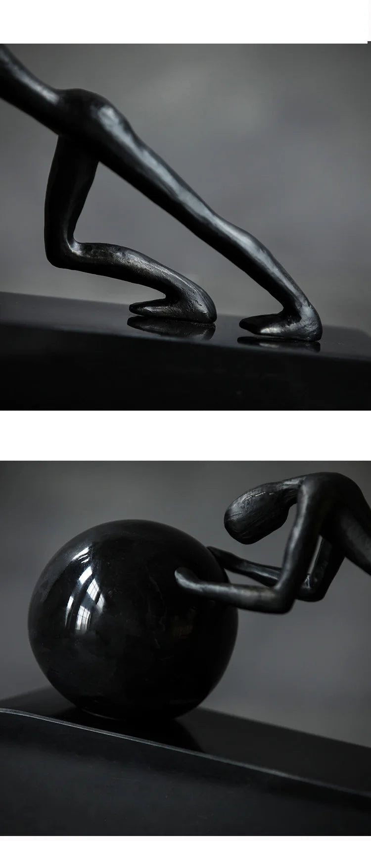 Modern Pushing Ball Abstract Figures Ornament