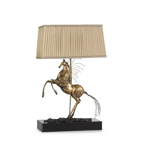 Modern decorative table desk elegant horse design table lamp
