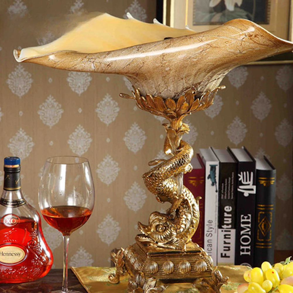 Luxury Irregular Shape White Tall Fruit Plate