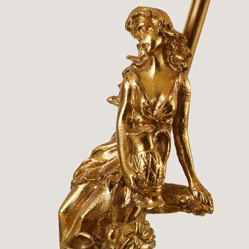 Gold Antique Brass Table Lamp