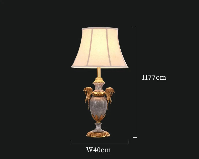 Ceramic with Copper Table Lamp