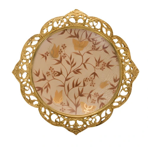 ceramic with copper ornaments set