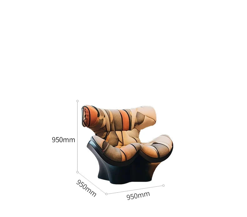 Luxury Italian Postmodern Velvet Lounge Chair – Artistic Designer Furniture