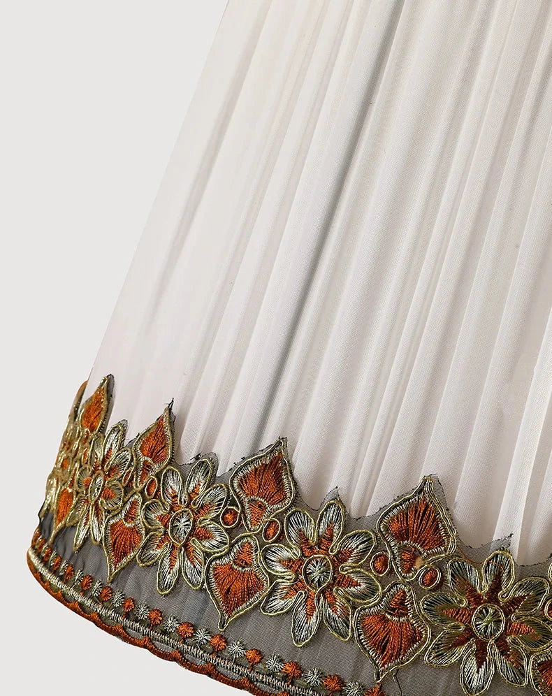 Copper Table Lamp - Premium Fabric