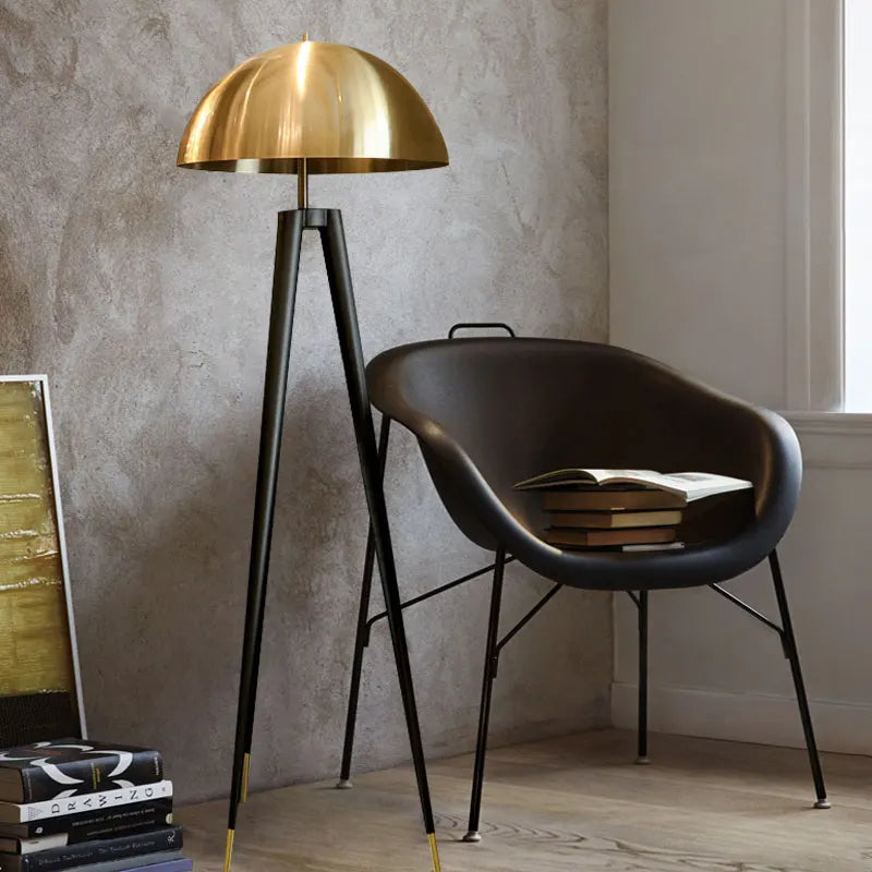 Modern gold floor lamp