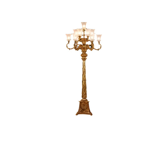 French Style Copper Floor Lamp