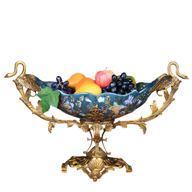 Luxury Pure copper Fruit Plate