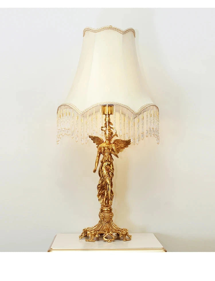 French Vintage Copper Table Lamp