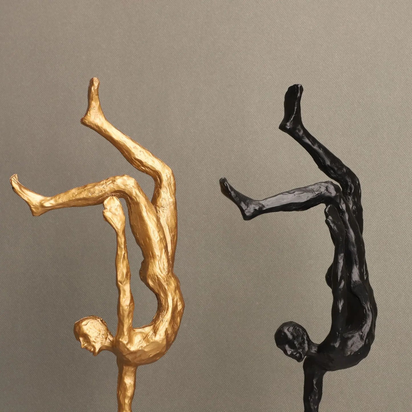 Golden Sports Inverted Figure Sculpture Decoration Ornament