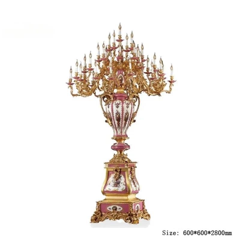 luxury French floor lamp for majestic interiors in villas or palaces in KSA , UAE , Kuwait and Qatar - Luxury Decorative Floor lamp for Luxury Home decor 