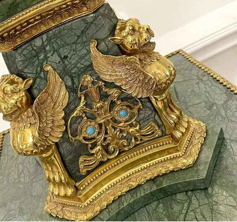 Premium marble base floor lamp with bronze body for luxury home décor - Luxury Floor lamp for Luxury homes 