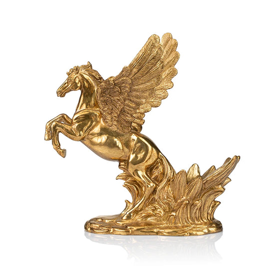 pure copper all copper galloping horse side cabinet decoration