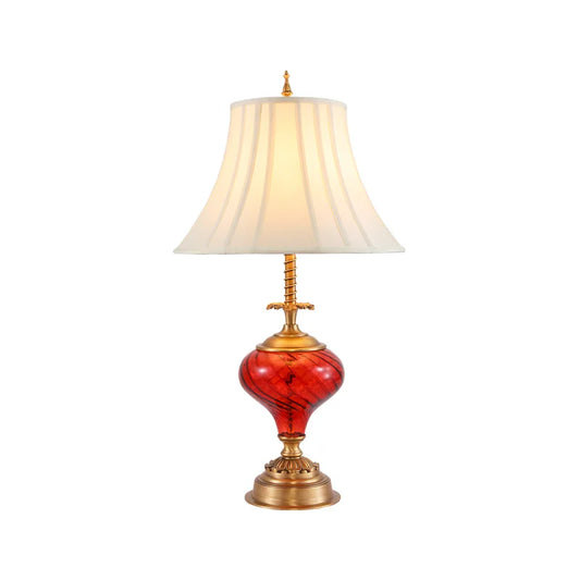 Brass Glass Table Lamp