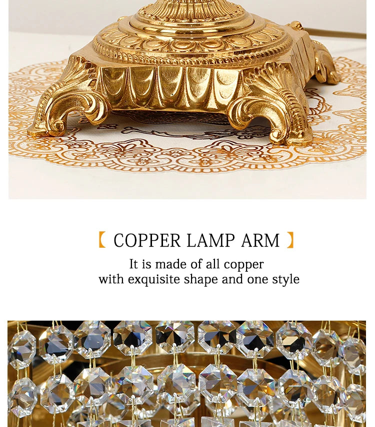 High-End Copper Table Lamp