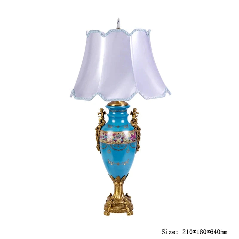 American Vintage Ceramic and copper table lamp (Copy)