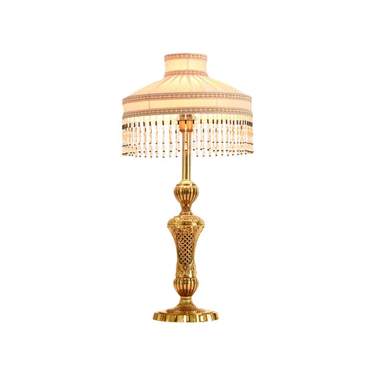 European Gold Copper Tassel Table Lamp